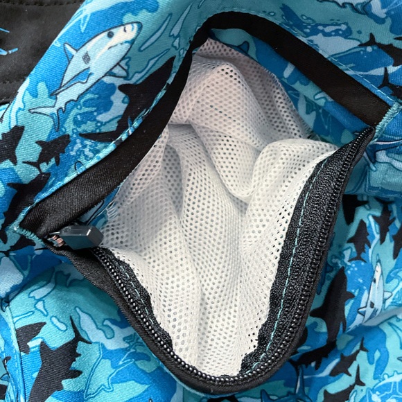 Blacktip Men's Offshore Board Shorts Blue Shark Reef 32 - Picture 5 of 6